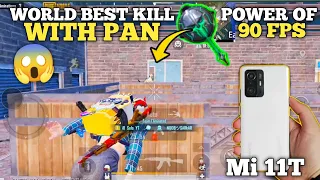 Xiaomi 11T | Best kill With Pan Ever🥵 Power of 90Fps pubg mobile
