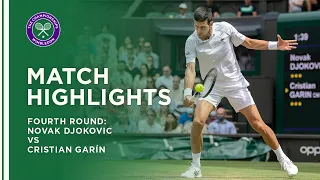 Novak Djokovic vs Cristian Garin | Fourth Round Highlights | Wimbledon 2021