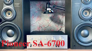 Немного послушаем усилитель Pioneer SA-6700 (1975 год выпуска)