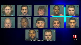 12 Arrested After Online Prostitution Sting In OKC