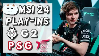 Speedwatching G2 vs PSG | MSI 2024