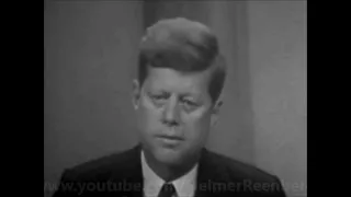 President John F. Kennedy's 1st News Conference broadcast over radio & television - January 25, 1961