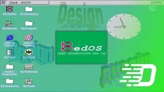 BedOS - one of the first builds based on Windows