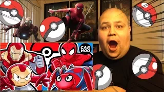 What If Iron Man & Spider-man Were Pokémon Trainers 【 MARVEL Superheroes Parody 】 REACTION!!