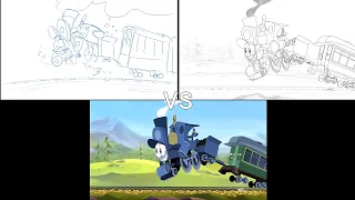 The Brave Locomotive by Andrew Chesworth Part 3 (Storyboard vs Pencil Test vs Final Version)