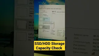 SSD in laptop | how to check ssd capacity in laptop | ssd hdd in laptop | ssd storage #ssd #ssdvshdd