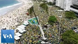 Massive Crowds Show Support for Bolsonaro in Rio