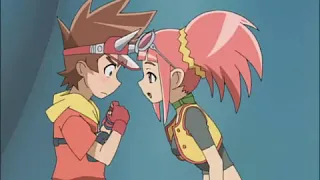 Zoe Kisses Jim Then Tries To Kiss Max - Dinosaur King