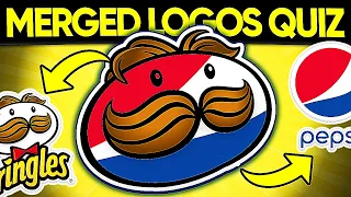 WHAT ARE THESE TWO JOINED LOGOS? Can You Guess This Two Merged Famous Logos? #pepsi #pringles #quiz