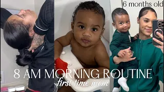 MORNING ROUTINE WITH A 6 MONTH OLD *REALISTIC* first time mom
