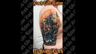 Цветная татуировка Анубис в  Воронеже. Тату студия «Dark Side Tattoo»