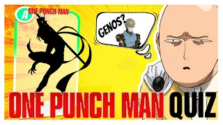 One Punch Man Quiz - 45 characters - How many can your guess? #onepunchman