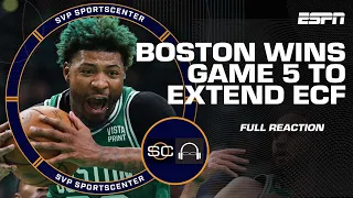 Celtics stay alive vs. Heat with dominant Game 5 win [FULL REACTION] | SC with SVP