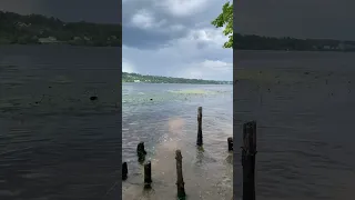 Река Волга в городе Плёс. Ивановская область.