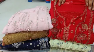 BIN KHALID luxury long party chiffon collection | New Design Pakistani Dress Eid collection 2024 🇵🇰