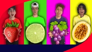 QUEM COMER MAIS COMIDA COLORIDA DA SUA FRUTA GANHA! - Desafio