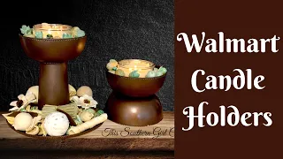Everyday Crafting: Walmart Candle Holders | DIY High End Home Decor