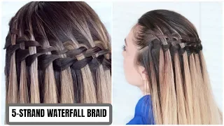 Braid | How to: 5-Strand French Waterfall Braid by Another Braid