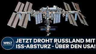 ANGRIFF AUF DIE UKRAINE: Jetzt droht Russland mit dem Absturz der ISS - über den USA oder Europa