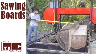 Sawing Boards - Turning a Log into Lumber Part 1