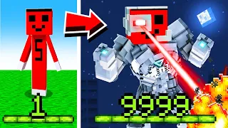 1 vs 9999 SEVİYE SÜPER KAHRAMAN SAMET !! - Minecraft