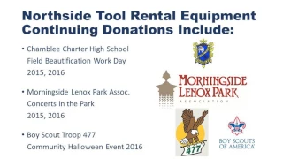 Northside Tool Rental Donations