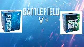 Intel Pentium G4560 vs Core i5 7400 -  Battlefield V Beta (GTX 1050ti)