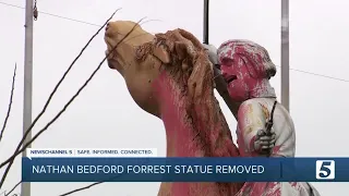 Nathan Bedford Forrest statue along I-65 removed after more than 2 decades