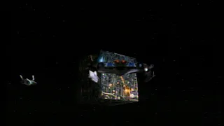 USS Melbourne briefly attacking the Borg Cube at Wolf 359