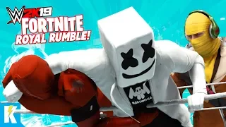 WWE 2k19 FORTNITE Royal Rumble (RAVEN MARSHMELLO AND RAPTOR SKINS) Pt. 2 | K-City GAMING