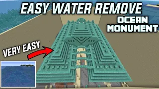 Minecraft: How To Drain Water In Ocean Monument In 1.16+ (TUTORIAL)