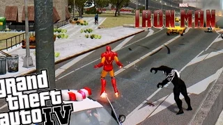 GTA IV Iron Man vs Venom - Can Venom Defeat Iron Man?