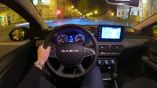 New DACIA Sandero Stepway 2023 - NIGHT POV test drive & REVIEW (Expression TCe 90 HP)