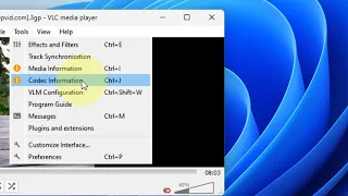 How to check resolution and frame rate of Video using VLC player