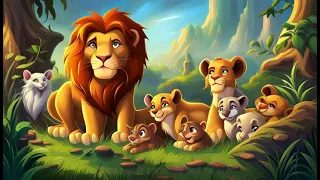 Simba's adventure solidarity in the African jungle | Fairy Tales For Children