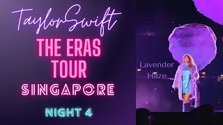 Lavender Haze [In 4K with Lyrics] - Taylor Swift The Eras Tour Singapore 2024 Night 4 #concert #live