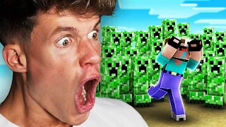 Minecraft, aber Monster VERMEHREN sich, wenn man sie ANGUCKT 😱