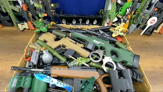 Pubg Weapon Crate, AWM Gun and AWM Bullet 7.62, Mini-14, Smoke and Dance Grenade Equipment