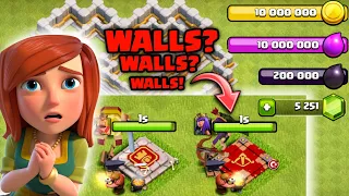 WALLS IS VERY EXPENSIVE IN CLASH OF CLANS