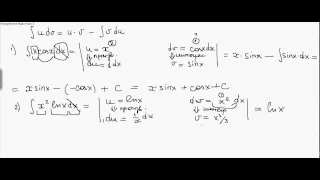 Метод интегрирования по частям