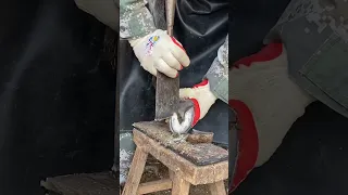 This Donkey'S Hoof Is Too Thick! The Master Cut The Ground!丨ASMR丨Donkey hoof cutting sound