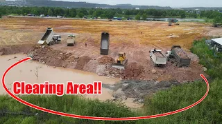 Episode16| Continue Update Nice Landfilling Up Again! With Komatsu D61EX Ft D40AM Operated