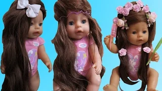 Кукла Беби Борн ВОЛШЕБСТВО Превратилась в Рапунцель Doll  Baby Born MAGIC Turned into Rapunzel