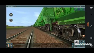 2тэ10м с грузовым поездом в trainz simulator