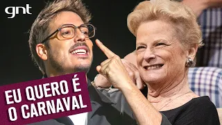 Maria Alice FUGIU pra aproveitar o Carnaval! 😂 | Que História É Essa, Porchat? | GNT