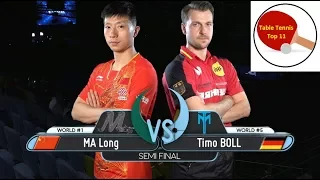 Ma Long vs Timo Boll -  2017 Men’s Wold Cup - Semi Final