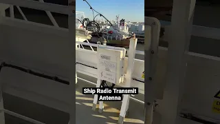Ship MF/HF radio antenna #ship #shiplife #merchantmarine #hamradio #ssb