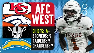 NFL 2024 DRAFT GRADES for Every AFC West Team