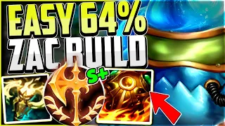 EASY 64% WR ZAC JUNGLE BUILD IS TOO THICC 🍰 | Zac Jungle Guide Season 13 League of Legends