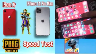 IPhone 11 Pro Max vs iPhone Xr speed test Pubg Mobile Best gaming phone